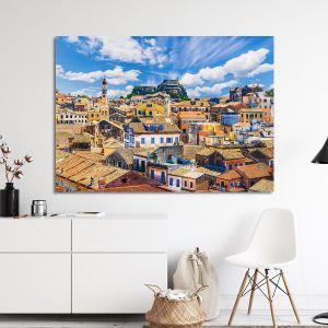 Canvas print city Corfu