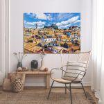 Canvas print city Corfu
