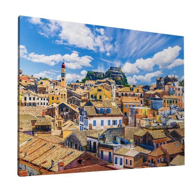 Canvas print city Corfu