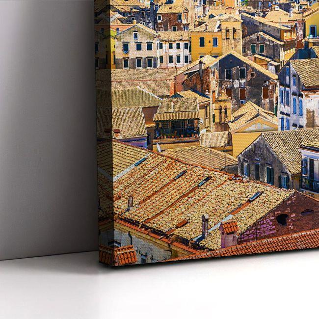 Canvas print city Corfu