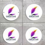 Entrance Sign, plexiglass color print, round