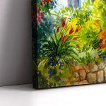 Canvas print, Flowers near the house