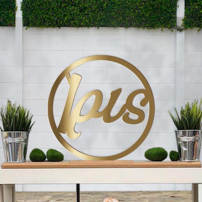 GoldeMirror Plexi circle,name