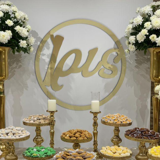 Στεφάνι με όνομα κοπτικό, Χρυσό ΚαθρέπτηςPlexi