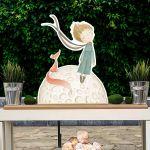 Wooden figure printed Little Prince, Fox, artistic