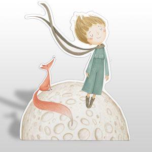 Wooden figure printed Little Prince, Fox, artistic 2