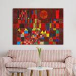 Canvas print, Castle and sun, Klee P.