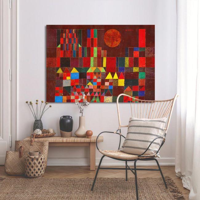 Canvas print, Castle and sun, Klee P.