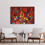 Canvas print, Castle and sun, Klee P.