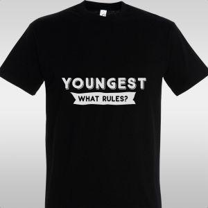 Μπλουζάκι Youngest - what rules 2