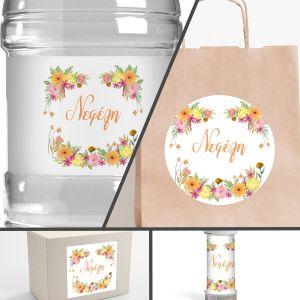 Sticker labelSpring flowers