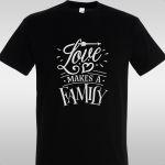 Μπλουζάκι Love makes a family