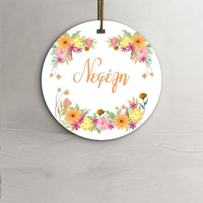 Labels thank you, Spring flowers