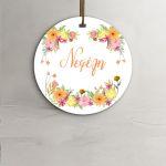 Labels thank you, Spring flowers