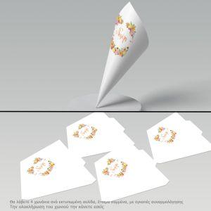 Paper candy cones Spring flowers 2