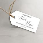 Cardboard Labels,Wedding thank you, horizontal, minimal