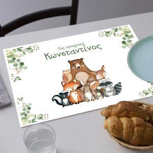 Placemat, The big company, Forest animals 2