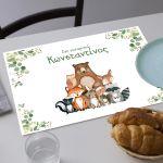 Placemat, The big company, Forest animals