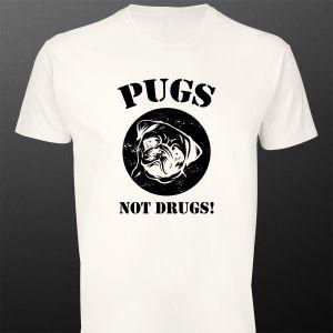 Μπλουζάκι Pugs not drugs