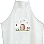 Christening apron printed for godparents All forest animals