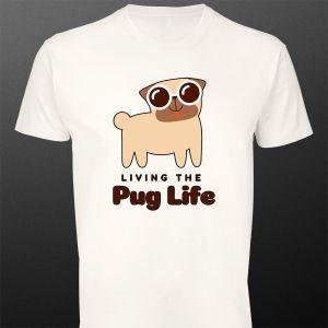 Μπλουζάκι Living the Pug life
