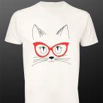 T- Shirt The reading cat