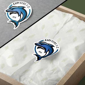 Sticker label circle Your design 2