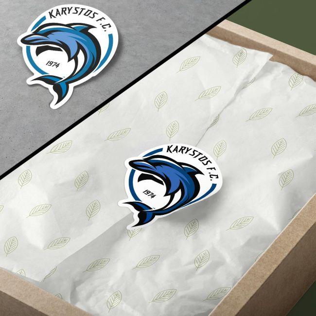 Sticker label circle Your design