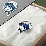 Sticker label circle Your design