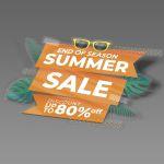 Αυτοκόλλητο εκπτώσεων Summer Sales, art 10