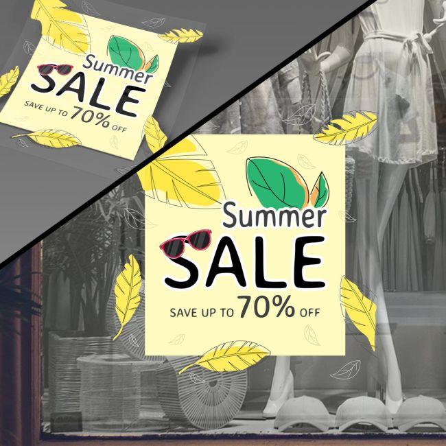 Αυτοκόλλητο εκπτώσεων Summer Sales, art 15