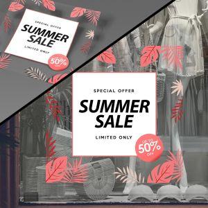 Shop window Summer Sales, art 16