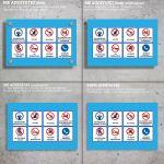 Plexiglass acrylic sign, pool rules 1