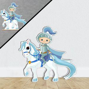 Wooden figure Knight ridding horse