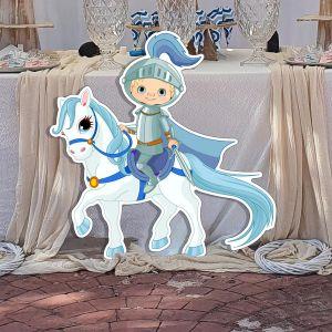 Wooden figure Knight ridding horse Printed wood (mdf) View 1 2