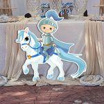 Wooden figure Knight ridding horse