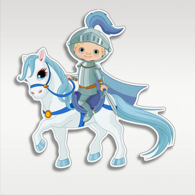 Wooden figure Knight ridding horse