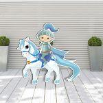 Wooden figure Knight ridding horse