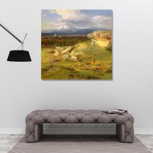 Canvas print Landscape near Corinth, Carl Rottmann