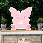 Wooden pink butterfly,personalized