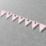 Paper party flags personalized