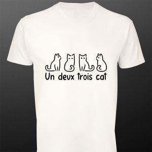 Μπλουζάκι Un deux, trois, cat