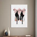 Πίνακας σε καμβά Προσφορά30x40 cm Bow high heels