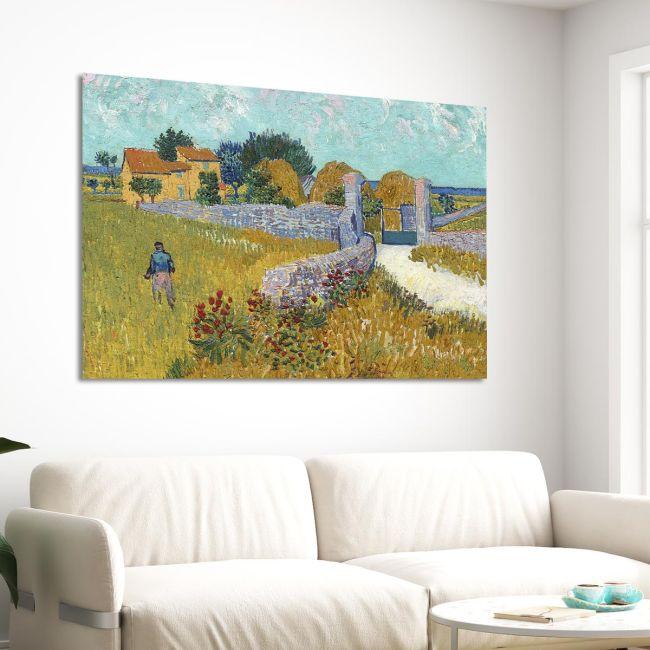 Canvas print Farmhouse in Provence, Vincent van Gogh