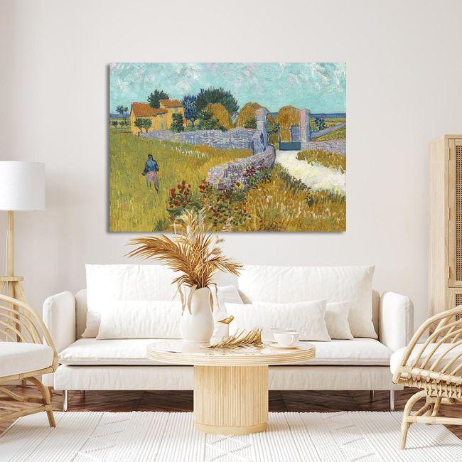 Canvas print Farmhouse in Provence, Vincent van Gogh