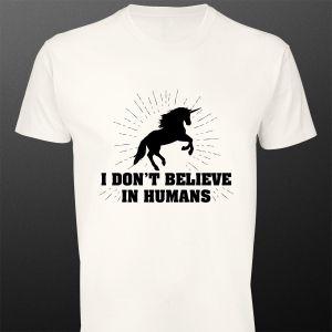 Μπλουζάκι I don't believe in humans