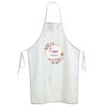 Christening apron printed for godparents All forest animals