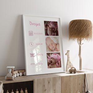 Birthday Posterwith 3 photos Pinky