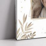 Canvaswelcome to my baptism, Butterflies floral with photo