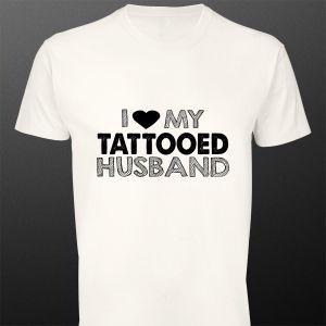 Μπλουζάκι I love my tattooed husband